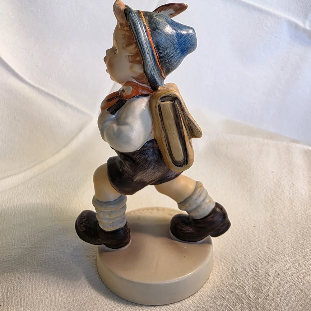 Vintage Goebel Hummel School Boy Figurine Boy With Knapsack TMK 6